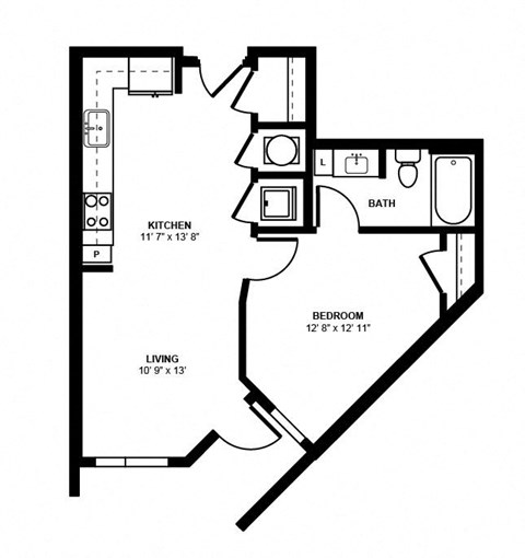 A1A_1 BD 1 Bath_612sqft